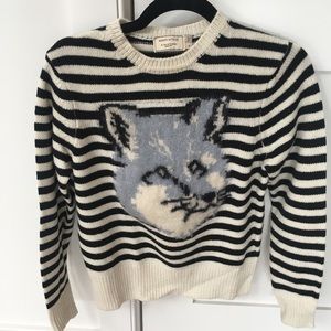 Maison Kitsune Fox Head Sweater